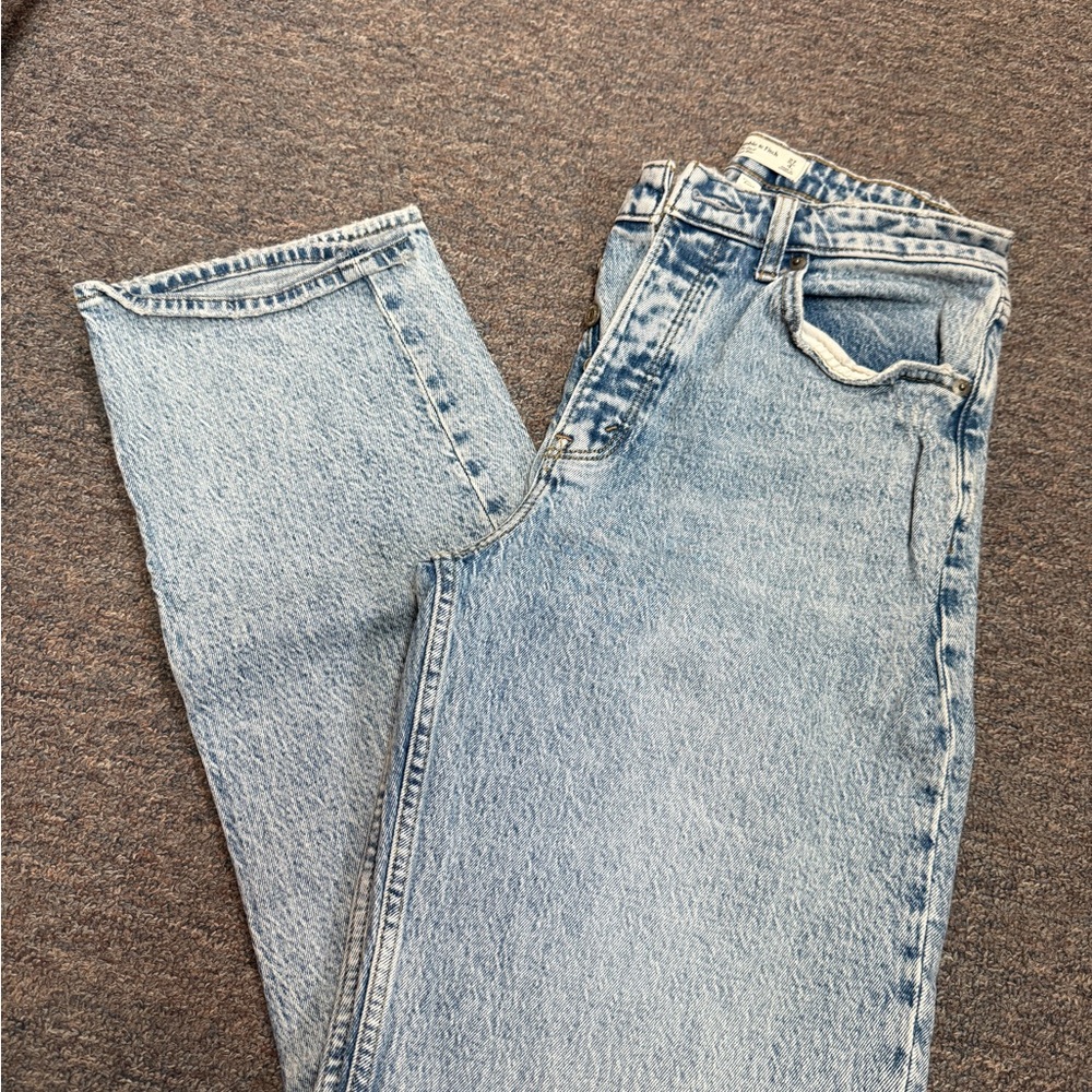 Abercrombie & Fitch Light Blue Straight Leg Jeans